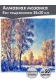 Алмазная мозаика без подрамника «Злой мороз» 30x30 см