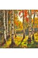 Алмазная мозаика на подрамнике «Осенний лес» 40x40 см