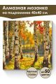Алмазная мозаика на подрамнике «Осенний лес» 40x40 см