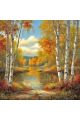 Алмазная мозаика без подрамника «Осенний лес» 40x40 см