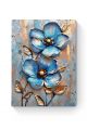 Картина по номерам на подрамнике «Голубые цветы» 70x50 см