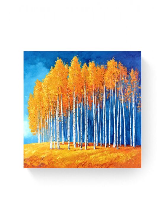 Алмазная мозаика на подрамнике «Березы» 40x40 см