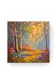Алмазная мозаика на подрамнике «Березы» 40x40 см