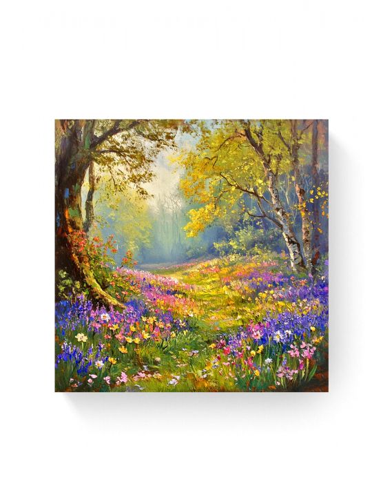 Алмазная мозаика на подрамнике «Дивный лес» 30x30 см