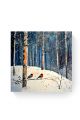 Алмазная мозаика на подрамнике «Зимний лес» 40x40 см