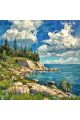 Алмазная мозаика без подрамника «Побережье» 30x30 см