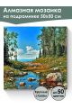 Алмазная мозаика на подрамнике «Побережье» 50x50 см