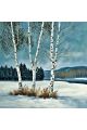 Алмазная мозаика без подрамника «Зима» 30x30 см