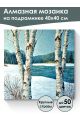 Алмазная мозаика на подрамнике «Зима» 40x40 см