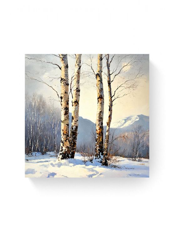 Алмазная мозаика на подрамнике «Зима» 40x40 см