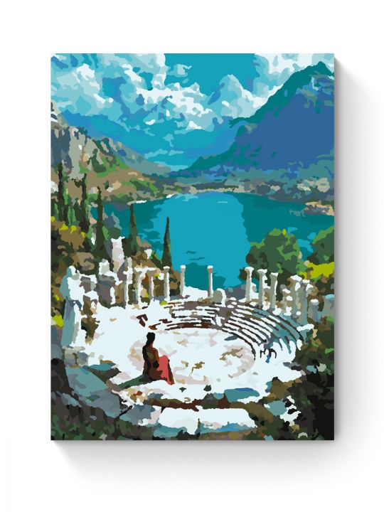 Картина по номерам на подрамнике «Античный мир» 25x20 см