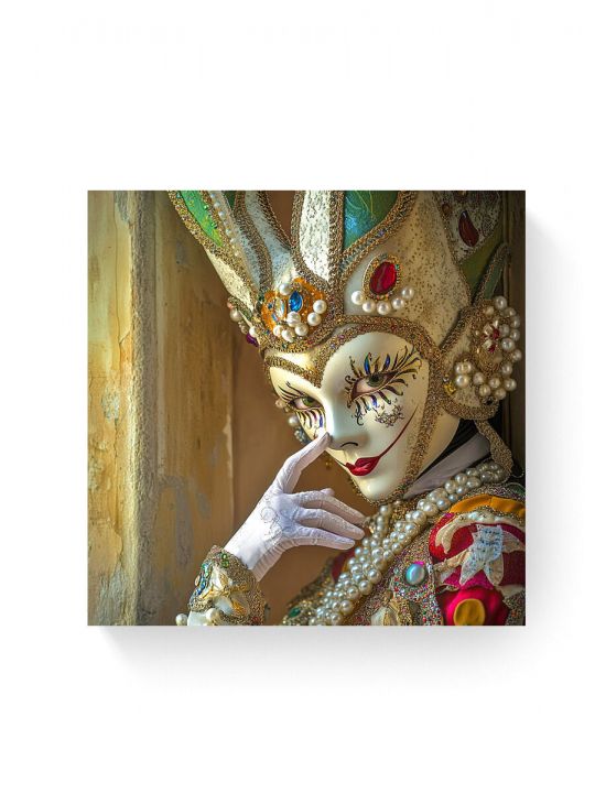 Алмазная мозаика на подрамнике «Маскарад» 70x70 см