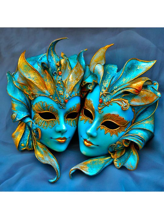 Алмазная мозаика без подрамника «Маскарад» 70x70 см