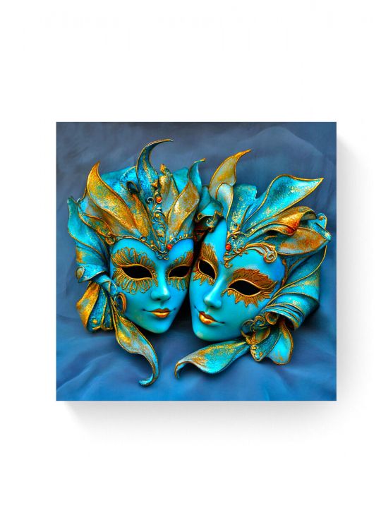 Алмазная мозаика на подрамнике «Маскарад» 40x40 см