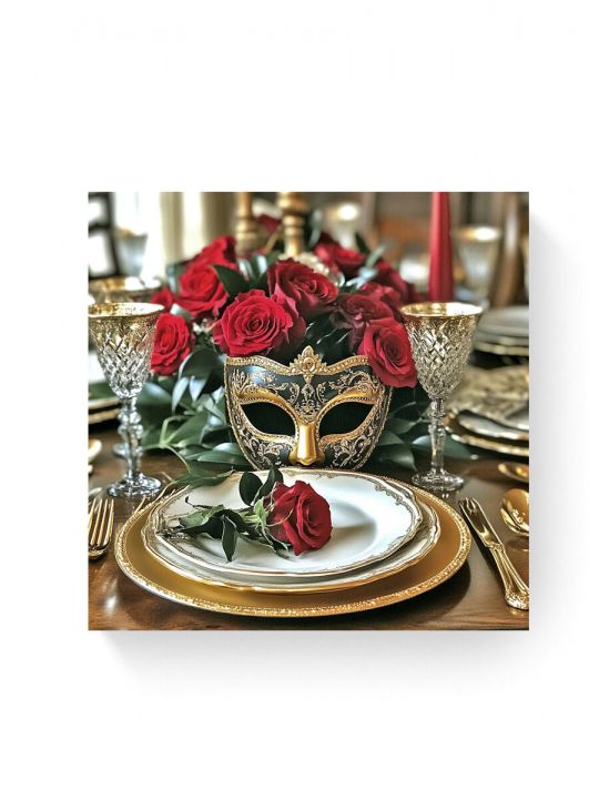 Алмазная мозаика на подрамнике «Маскарад» 40x40 см