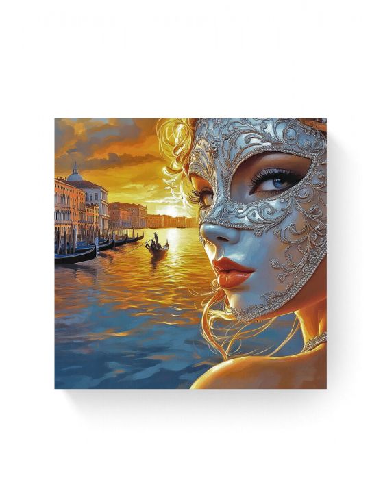 Алмазная мозаика на подрамнике «Маскарад» 30x30 см