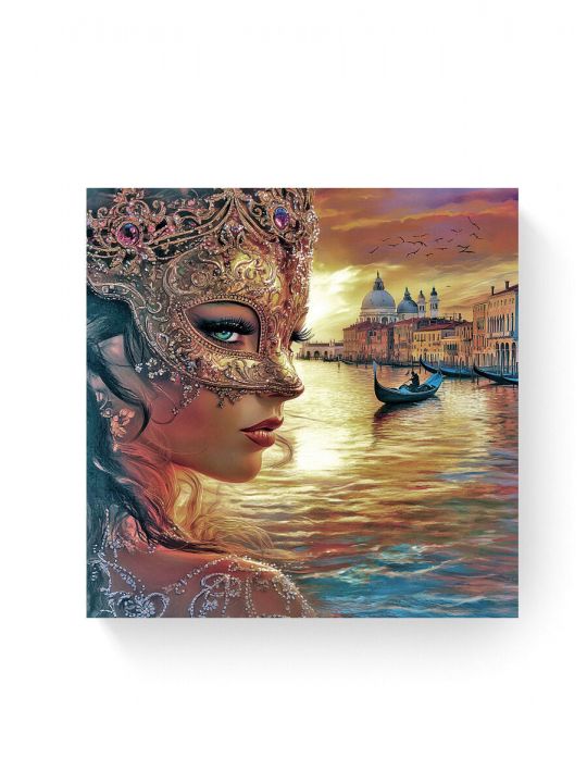 Алмазная мозаика на подрамнике «Маскарад» 50x50 см