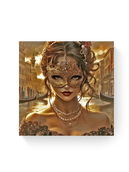 Алмазная мозаика на подрамнике «Маскарад» 50x50 см
