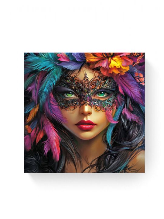 Алмазная мозаика на подрамнике «Маскарад» 40x40 см
