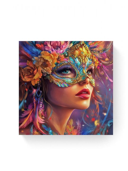Алмазная мозаика на подрамнике «Маскарад» 40x40 см