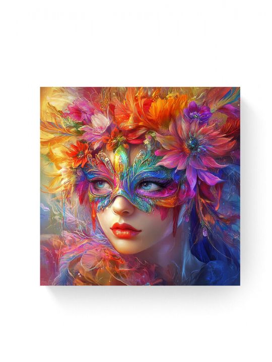 Алмазная мозаика на подрамнике «Маскарад» 40x40 см