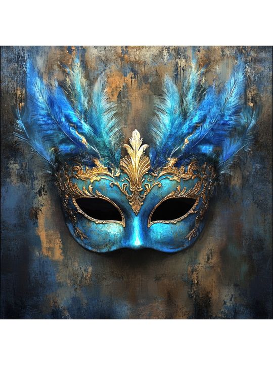 Алмазная мозаика без подрамника «Маскарад» 40x40 см