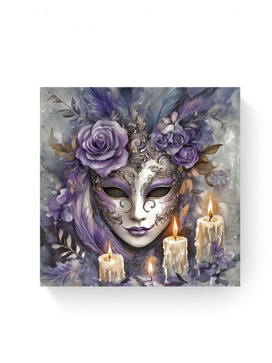Алмазная мозаика на подрамнике «Маскарад» 40x40 см