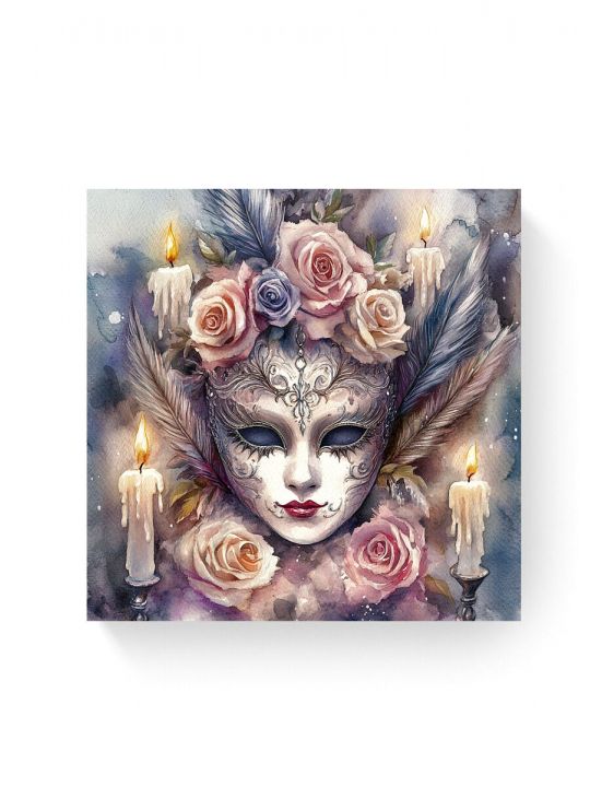 Алмазная мозаика на подрамнике «Маскарад» 40x40 см