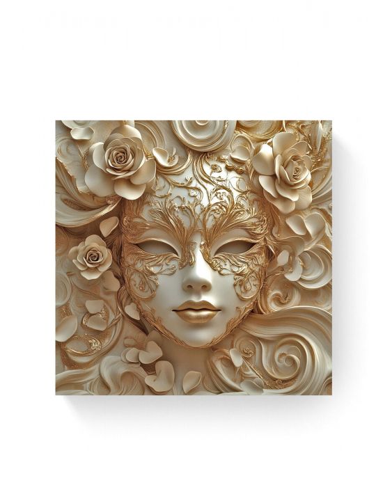 Алмазная мозаика на подрамнике «Маскарад» 70x70 см