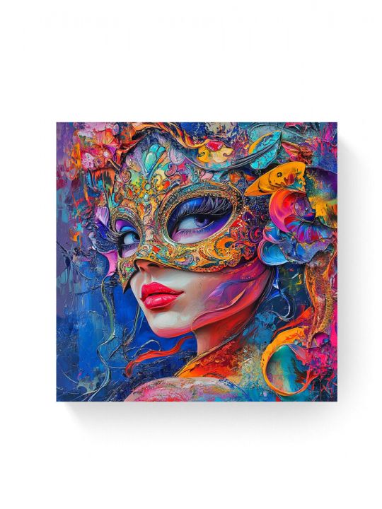 Алмазная мозаика на подрамнике «Маскарад» 40x40 см