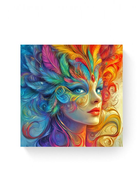 Алмазная мозаика на подрамнике «Маскарад» 40x40 см