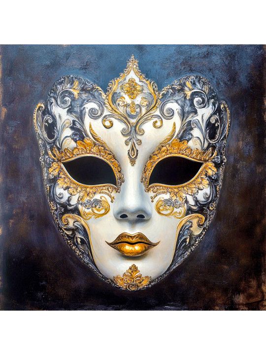 Алмазная мозаика без подрамника «Маскарад» 40x40 см