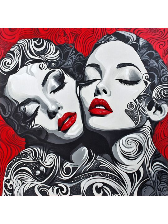 Алмазная мозаика без подрамника «Маскарад» 30x30 см