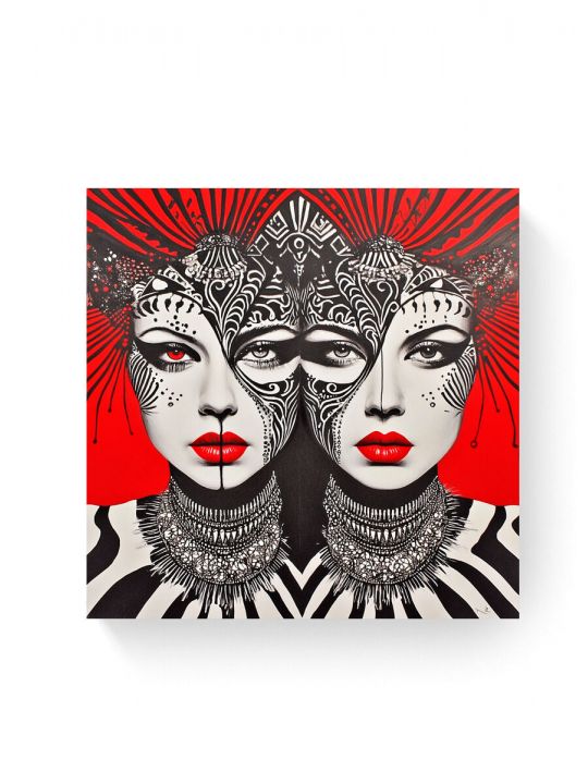 Алмазная мозаика на подрамнике «Маскарад» 40x40 см