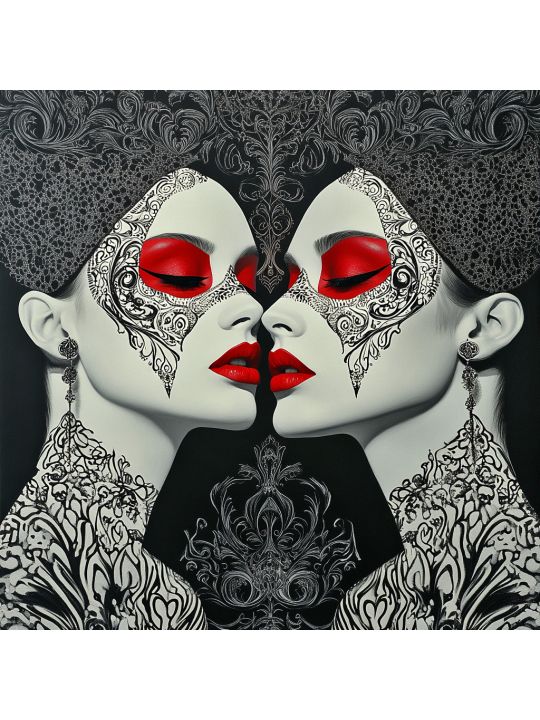 Алмазная мозаика без подрамника «Маскарад» 30x30 см
