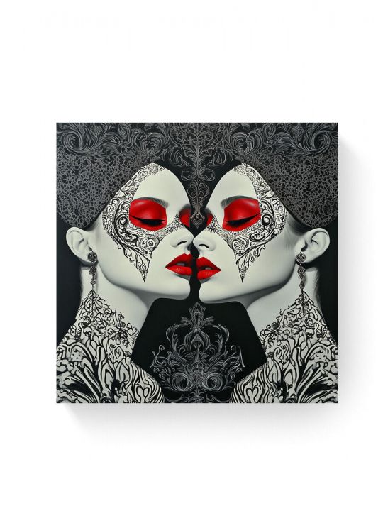 Алмазная мозаика на подрамнике «Маскарад» 40x40 см