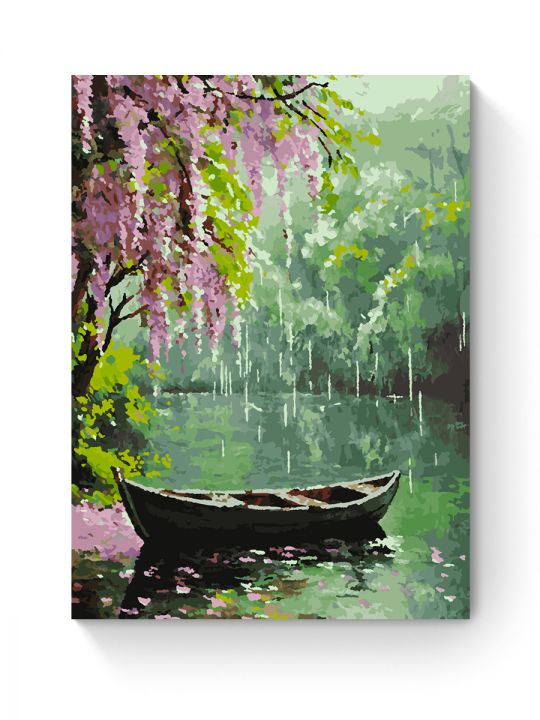 Картина по номерам на подрамнике «Дождь весной» 70x50 см Картина по номерам на подрамнике «Дождь весной» 70x50 см