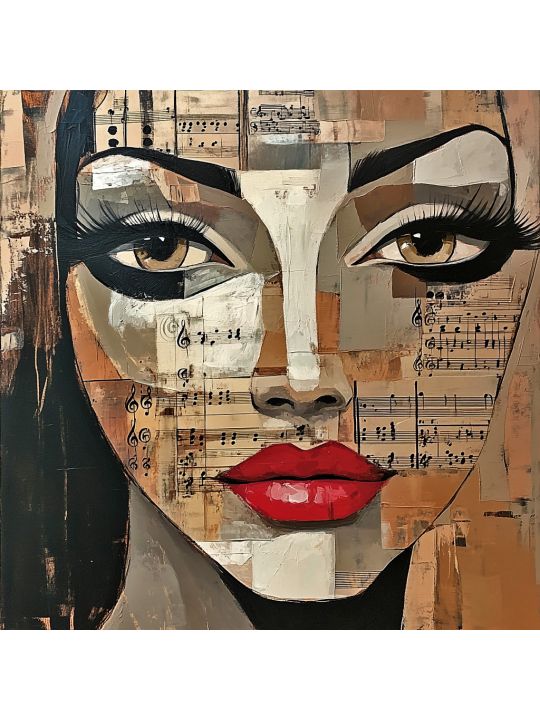 Алмазная мозаика без подрамника «Маскарад» 90x90 см