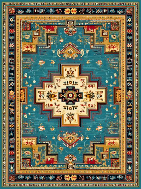 Алмазная мозаика без подрамника «Ковёр» 90x70 см