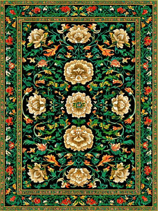 Алмазная мозаика без подрамника «Ковёр» 80x60 см