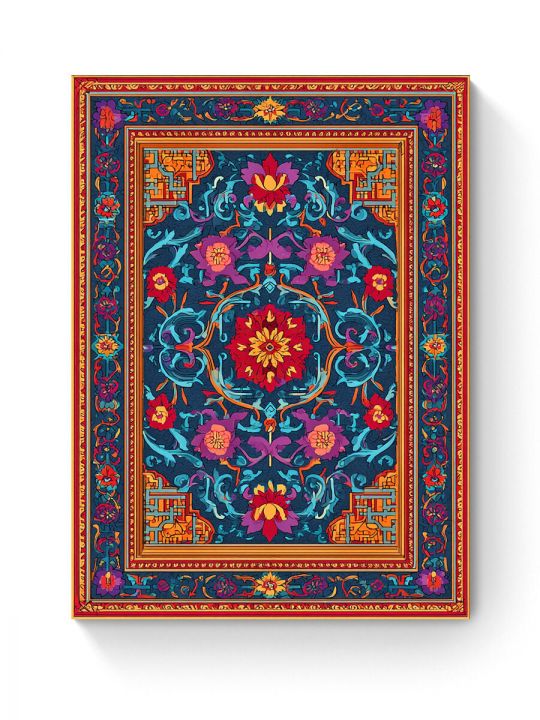 Алмазная мозаика на подрамнике «Ковёр» 50x40 см
