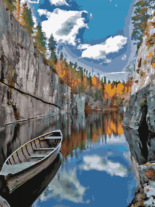 Картина по номерам без подрамника «Рускеала» 70x50 см Картина по номерам без подрамника «Рускеала» 70x50 см