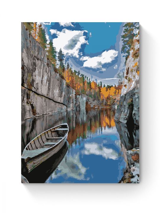 Картина по номерам на подрамнике «Рускеала» 70x50 см Картина по номерам на подрамнике «Рускеала» 70x50 см