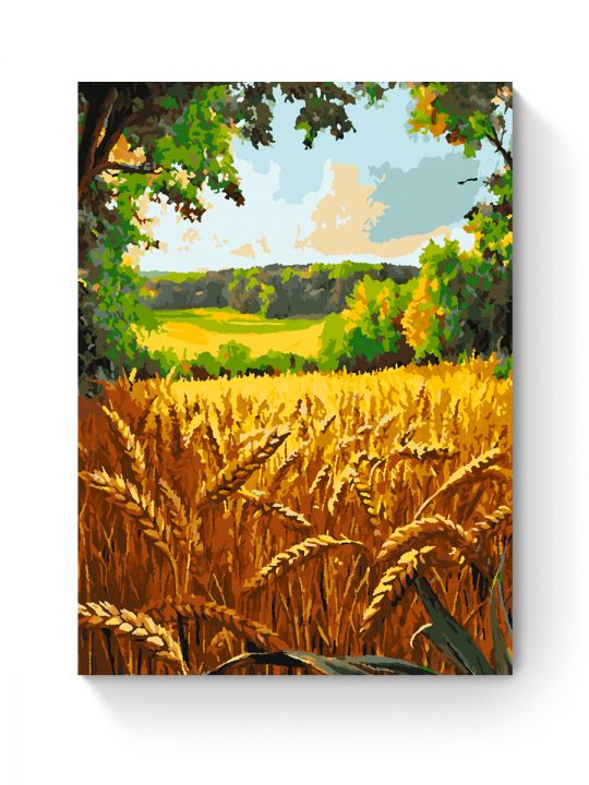 Картина по номерам на подрамнике «Поле пшеницы» 70x50 см