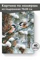 Картина по номерам на подрамнике «Синички» 70x50 см