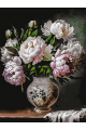 Картина по номерам на подрамнике «Ваза пионов» 70x50 см
