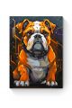 Картина по номерам на подрамнике «Бульдог» 70x50 см
