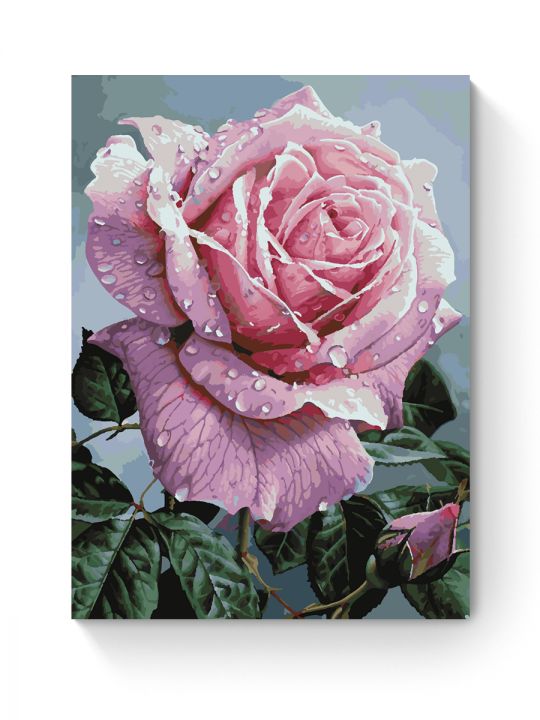 Картина по номерам на подрамнике «Розовая роза» 70x50 см Картина по номерам на подрамнике «Розовая роза» 70x50 см