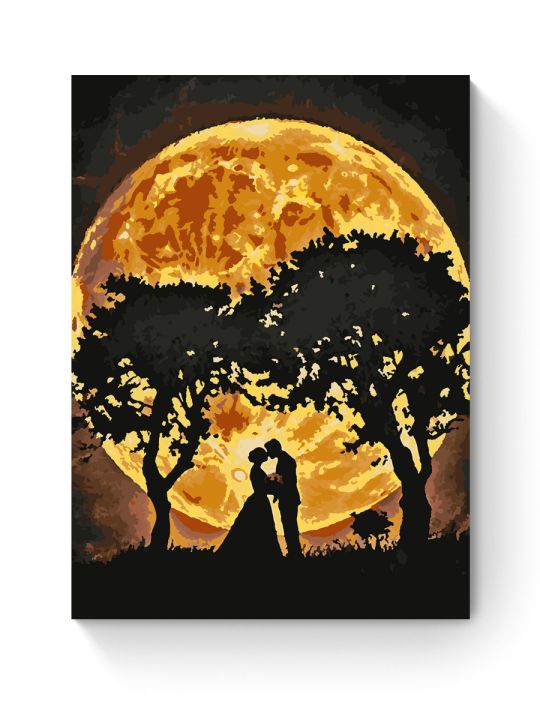 Картина по номерам на подрамнике «Влюбленные» 70x50 см Картина по номерам на подрамнике «Влюбленные» 70x50 см