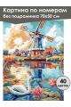 Картина по номерам без подрамника «Чудо мельница» 70x50 см